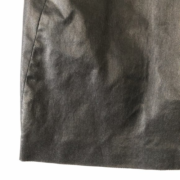 LAGI NADEAU Dark Blue/Black Pebbled Pattern Skirt 4 - Picture 6 of 8